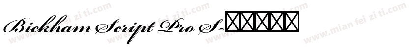 Bickham Script Pro S字体转换